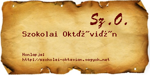 Szokolai Oktávián névjegykártya