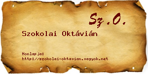 Szokolai Oktávián névjegykártya
